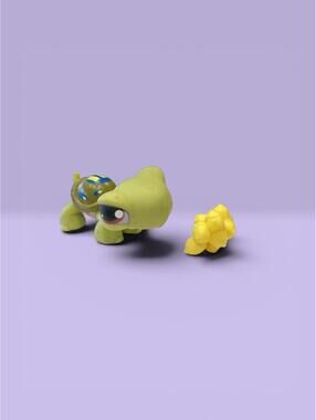 Littlest Pet Shop LPS Turtle #181 with lemons accessory